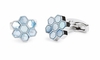 Honeycomb Blue Mother Of Pearl Cufflinks