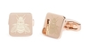 Laser Etched Honeybee Cufflink