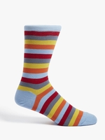 Made in England Stripe Sock Beziuge Blue