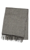 Merino Wool Honeycomb Black Scarf