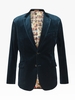 Petrol Green Velvet Jacket - 44
