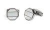 Shoji Mother Of Pearl And Gunmetal Cufflink