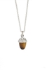 Simon Carter Tigerseye and Swarovski Crystal Acorn Pendant