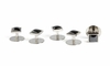 Square Form Dress Studs Haematite