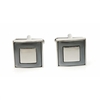 Square Moat Haematite Cufflinks