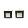 Square Moat Onyx Cufflinks