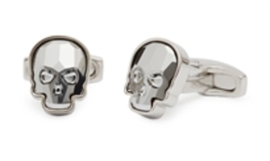 Swarovski Crystal Skull Clear Cufflink