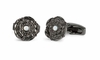Tudor Rose In Gunmetal With Mother Of Pearl Cufflink