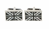 Union Jack Onyx and Mother of Pearl Cufflinks