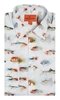 Watercolour Effects Fish Print Shirt