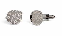 West End Argyle Gunmetal Cufflinks