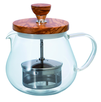 Hario Tea Server "Teaor" Olive Wood 450ml