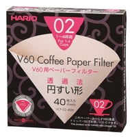 Hario V60 Filter Paper Misarashi for 02 Dripper – 40 pack