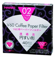 Hario V60 Filter Paper White 02 Dripper 40 pack