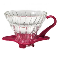 Hario V60 Glass Coffee Dripper 01 - Pink