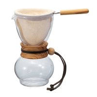 Hario Woodneck Drip Pot Olive Wood — 3 cup