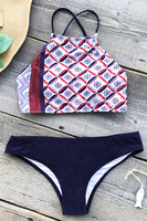 Cupshe Lucky Charm Lace Up Bikini Set