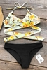 Cupshe Winter Jasmine Halter Bikini Set