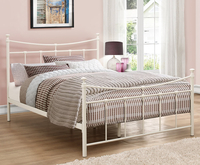 Robinson Small Double 4ft Cream Metal Bed