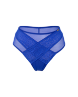 Envy High Waist High Leg Brief - Electric Blue