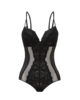 Glitter Padded Wired Body - Black