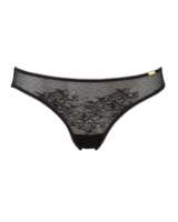 Glossies Lace Brief - Black