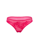 Glossies Lace Brief - Hot Pink