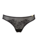 Glossies Lace Thong - Black
