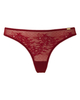 Glossies Lace Thong - Bordeaux