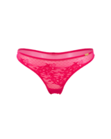 Glossies Lace Thong - Hot Pink