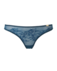 Glossies Lace Thong - Teal Print