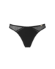 Graphic Luxe Thong - Black
