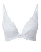 Gypsy High Apex Plunge Bra - White