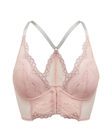 Superboost Lace Deep V Bralet - Ballet Pink Silver