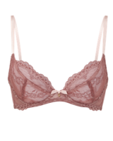 Superboost Lace N/P Plunge - Cinder Rose