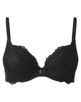 Superboost Lace Plunge Bra - Black