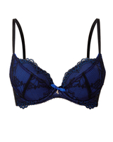 Superboost Lace Plunge Bra - Black Electric