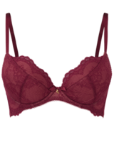 Superboost Lace Plunge Bra - Ruby