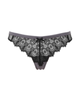 VIP Eyelash Thong - Black