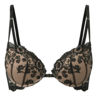 VIP Sparkle Plunge Bra - Black