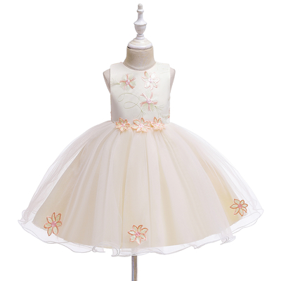 Baby / Toddler Girl Pretty
Floral Embroidery Solid Tulle
Party Dress