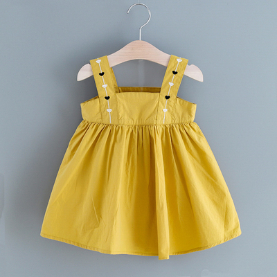 Baby / Toddler Girl Pretty
Heart Embroidery Dresses