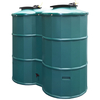 1500L Dual Polytank Water Tank - Green