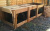 1900 Blackdown Range Triple Leaf Mould Wooden Composter with Lids