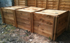 1900 Blackdown Range Triple Standard Wooden Composter with Lids