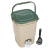 23L Single Square Bokashi Compost Bin Kit with 2kg Bokashi Bran