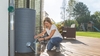 280L Novara Water Butt in Grey Granite