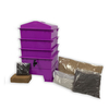 3 Tray Standard Pet & Dog Poo Wormery Dark Orchid Purple