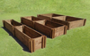 30cm High Double Raised Beds - Blackdown Range - 50cm Wide