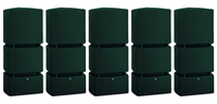 4000L 3P Technik Rain Tank System - Green